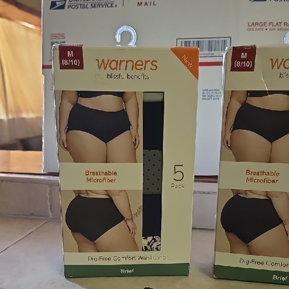 Warner's Black Briefs 5-Pack